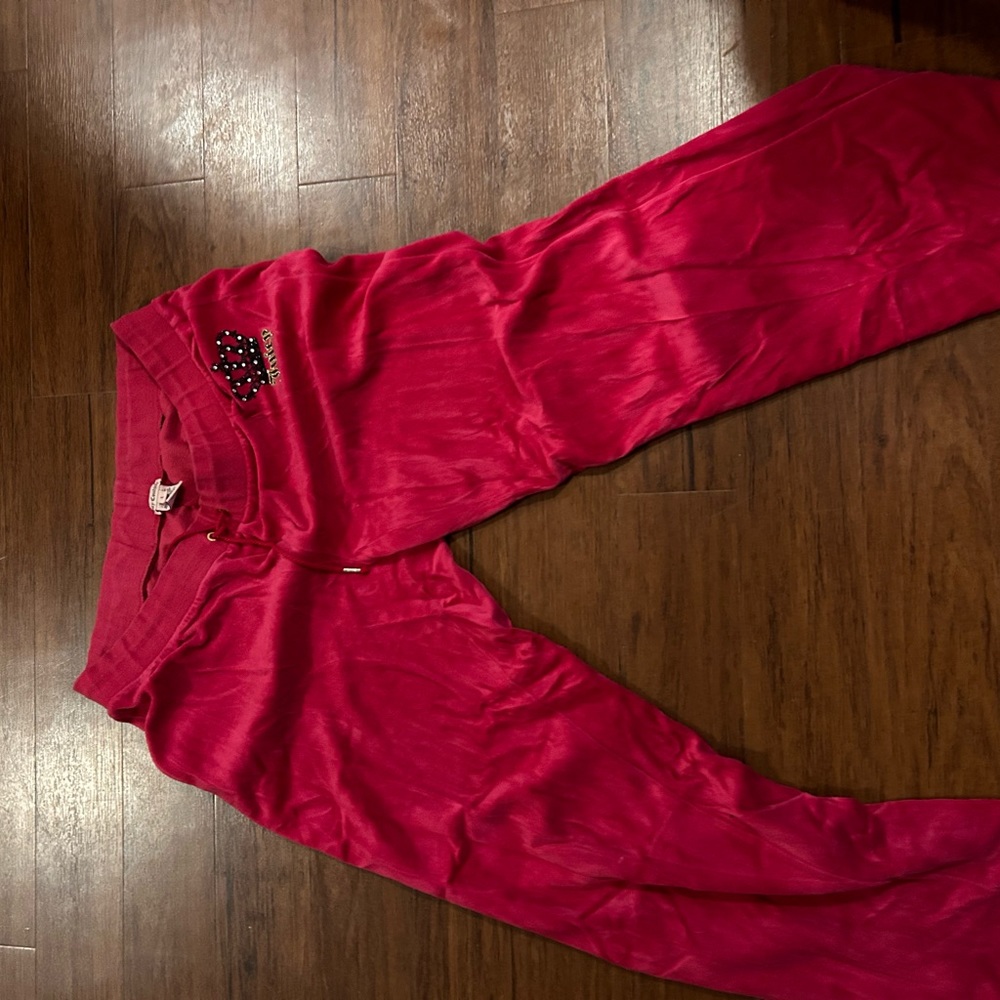 juicy couture crown hot pink pants